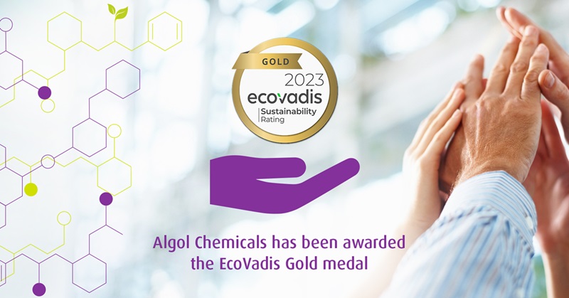 Algol Chemicals received EcoVadis Gold Medal
