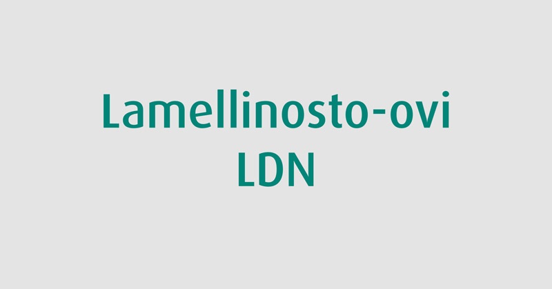 Lamellinosto-ovi LDN